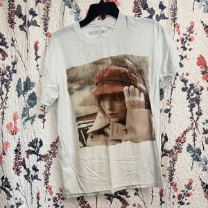 Taylor Swift Red (Taylor’s Version) Distressed White Cotton Tee